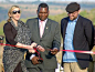 Madonna at Ribbon Cutting for Raising Malawi Academy for Girls