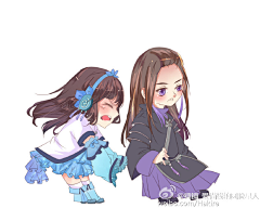 好孩子乖乖！采集到素材√小说封面√Q版【古代】