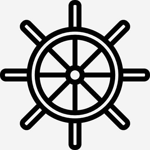 船的方向盘图标