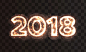 2018新年矢量素材Happy New Year :  