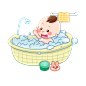 png婴儿洗澡