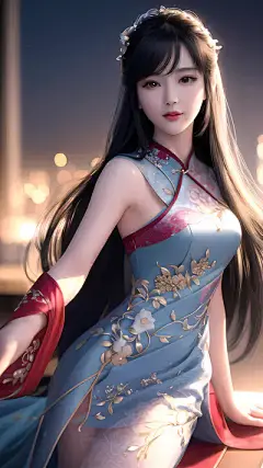 旗袍美女 | 无界AI