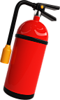 摄图网_402190254_3D立体卡通红色消防灭火器元素模型(企业商用)