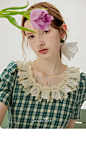 sincethen 法式裙绿色格子连衣裙夏复古短裙小个子短款裙子女夏季-tmall.com天猫