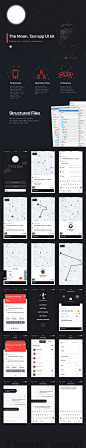 和黑猩猩一样酷的打车软件APP UI KITS [Sketch]