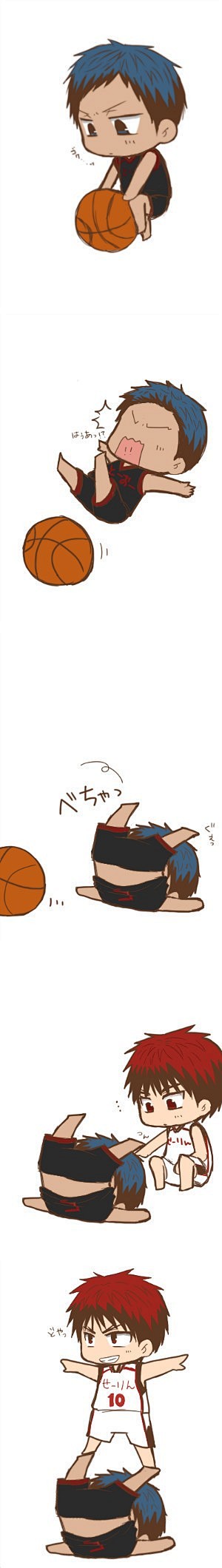 #黑子的篮球##火神大我##青峰大辉#噗...