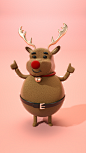 Manulife Christmas Character Design : 3D character Design