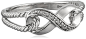 Amazon.com: Sterling Silver Infinity Rope Diamond Ring (0.03 cttw, I-J Color, I2-I3 Clarity): Clothing