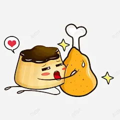 小可爱抱鸡腿高清素材 免费下载 页面网页 平面电商 创意素材 png素材