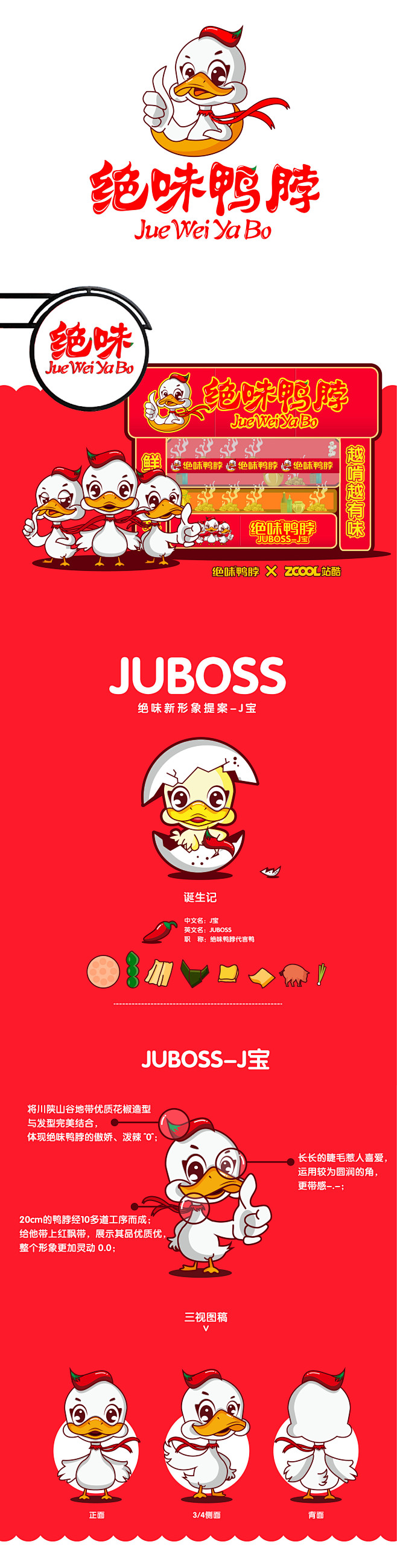 （绝味鸭脖形象征集参赛作品）ui设计交流...