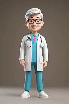 医院护工医生人物模型
