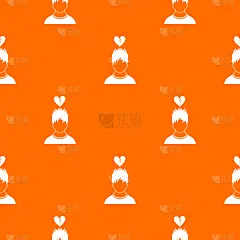 红色,男人,式样,心型,人的头部,人,男商人,破坏,覆盖,重复