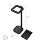 TaoTronics LED台灯（带3照明模式，可调光5水平，智能记忆功能，方便USB充电端口，以及原创和创新设计） - 黑色 - - Amazon.com