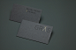 Gold foiled business cards for Edinburgh based Gras and Groves-Raines Architects designed by Graphical House