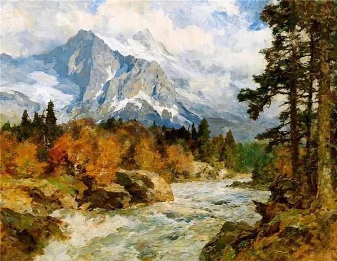 油画_艺术家Edward Theodor...