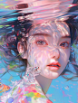 luobo_a_colorful_drawing_of_an_image_of_a_young_girl_underneath_8c3d2439-1a9e-4930-9f0a-51a65e504776