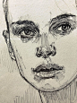 Hand drawn portrait of Natalie Portman from V for | Etsy