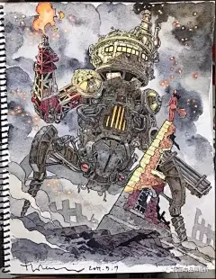 儿子你随便画，改不好算爸爸输，大神老爸又来了！ : 综合自：插画与品牌设计Thomas Romain是个动漫大师，法国人，居住在日本东京，曾参与过《水星领航员》、《宇宙浪子》等动漫制作，在圈内小负盛名。他有两个孩子，可能是因为父亲的基因，孩子们都喜欢画...