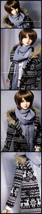 【完售展示】BJD/尺寸定制服装+12月新款冬装牛角扣外套+圣诞鹿+-淘宝网