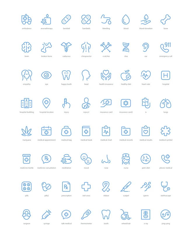 icon（医疗）-美叶-花瓣网