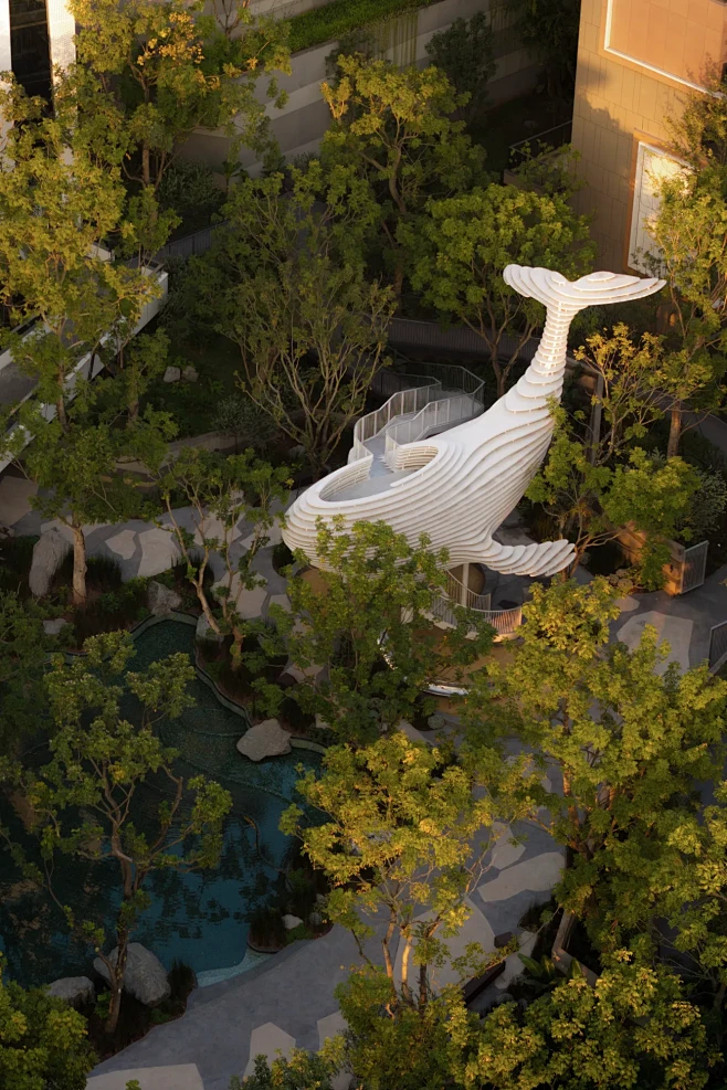 重庆麓悦江城碧影溪 ，山地城市中的河谷森林-花瓣网
