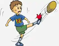 踢球的小男孩动漫人物