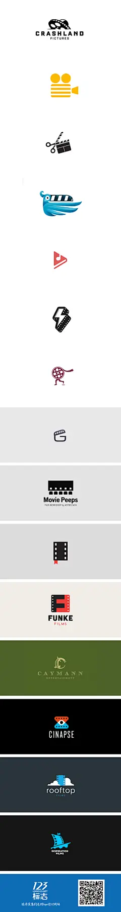 电影元素logo设计集锦 #logo设计# #影视logo# #电影#