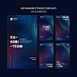 Art exhibition instagram stories template Free Psd