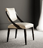 Available in a variety of fabrics and leg finishes, this beautiful chair verges on formal while still maintaining an air of casual playfulness. Its strong, clean lines give aesthetic appeal to this modern dining chair. Stunning and unique, the Remember Di