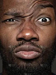 年轻的非洲裔美国人的特写