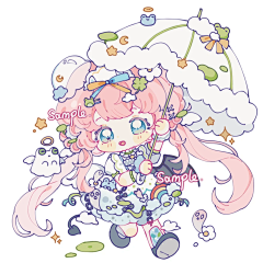 Esther烤布蕾采集到Q版插画
