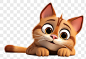 PNG 卡通哺乳动物动物小猫。AI 生成的图像由 rawpixel 提供。