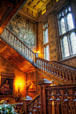 Staircase, Highclere Castle, England