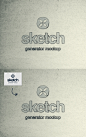 一键将图像变成草稿草图手绘素描的神奇photoshop动作VI样机展示模型mockups