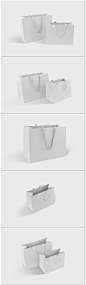 商城服装高端纸质礼品袋包装袋贴图展示样机模型psd模板素材设计-淘宝网
