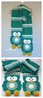 Owl Scarf Free Crochet Pattern