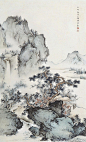 陈少梅——人物山水画欣赏 | 
陈少梅（1909-1954），名云彰，号升湖，学省梅。湖南衡山人。擅长中国画。自幼随父学画、参加中国画学研究会、为金北楼入室弟子。陈少梅上承马、夏、郭熙、浙派戴进、吴伟衣钵，兼师周臣、唐寅、仇英，一生转益多师，能工能简，水墨与重彩并长，山水、人物、花卉和书法均有一定造诣，笔墨潇洒而不失法度，艺术面貌渊穆清华，洋溢着和谐的节奏与优雅的韵律，形成了自己清逸淡雅、寓柔秀于阳刚的清劲画风，于艺坛独树一帜。