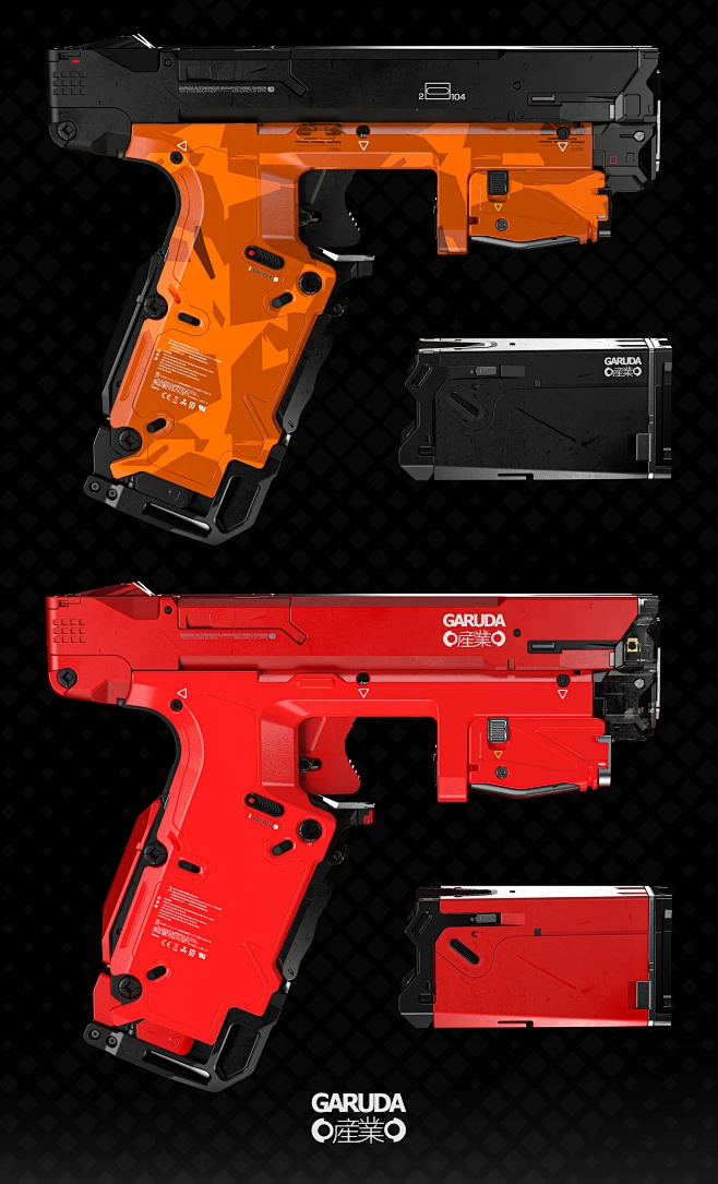 Oceanic - 백합 Handgun Design, Alex Senechal : Handgun design for a game ...