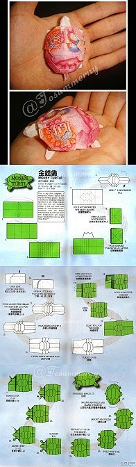 折纸 布艺 手工DIY 教程 衍纸 乌龟...