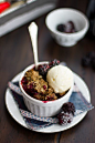 Blackberry Balsamic Crisps with Rye-Oat Crumble | The Bojon Gourmet