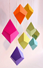 Cut-and-Fold Paper Polyhedra Ornaments