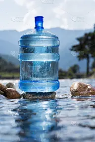 瓶子,自然,巨大的,饮用水,饮料,小罐,塑胶,环境,冷却器,河流