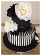 Black and white cake