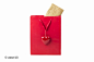 Beautiful red present bag with golden card by azur13 on 500px
