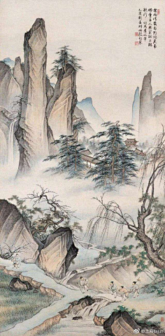 雪石,(1915-2011),北京人,受教于赵梦朱,后拜梁树年为师习山水画