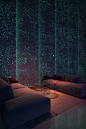 Light in architecture - travertine wall