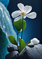 03271-1474922277-Photographic photo,realistic,cinematic,front view,extreme closeup view,atmospheric lighting,(a white petal made of jade falls on