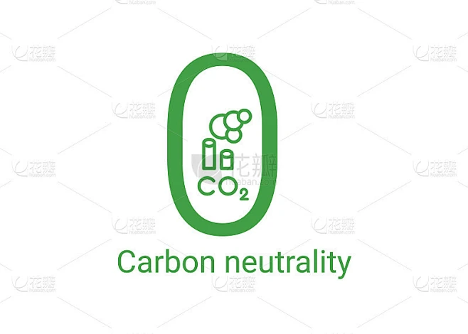 Free neutral CO2 icon。绿色碳中性标志。零碳排放标签。矢量插图邮票素材-花瓣网