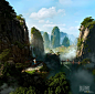 薄雾山峰 - cgwall游戏原画