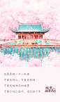 武汉大学樱花季粉粉粉粉粉海报-手绘风
